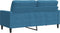 vidaXL - Tweezitsbank - 140 - cm - fluweel - blauw