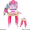 Klein Toys Barbie beautystudio Happy Vibes - nageldroger met lucht- en lichteffecten - roze beige