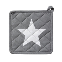 DDDDD pannenlap Étoile 20 x 20 cm grey per 6 stuks