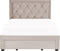 LIEVIN - Bed met opbergruimte - Beige - 140 x 200 cm - Fluweel