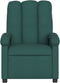 Fauteuil verstelbaar stof donkergroen