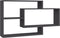 vidaXL - Wandschappen - 104x20x58,5 - cm - bewerkt - hout - grijs