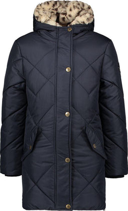 Like FLO - Lange Parka - Capuchon - Donkerblauw