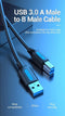 Vention USB 3.0 A Male naar USB B Male kabel - 1 Meter