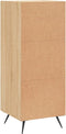 vidaXL - Dressoir - 34,5x34x90 - cm - bewerkt - hout - sonoma - eiken