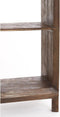 Sondrio wandkast open - hout mat donkerbruin
