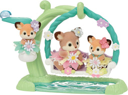 Sylvanian Families 5801 Baby hertjes- bloemen schommel- 3 fluweelzachte speelfiguren