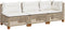 vidaXL - Tuinbank - 3-zits - met - kussens - poly - rattan - beige