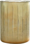 J-Line windlicht Strepen - glas - geel - large