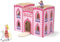 Melissa & Doug Houten draagbaar uitklapbaar prinsessenkasteel (roze poppenhuis, 2 koninklijke speelfiguren, 2 paarden, meubels)
