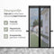 O'DADDY® Deurgordijn Deluxe FIBER - Magnetisch Vliegengordijn - Zelfsluitend - Zwart 100x230 cm