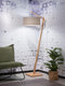 GOOD&MOJO Vloerlamp Andes - Bamboe/Taupe - 72x47x176cm - Scandinavisch,Bohemian - Staande lampen voor Woonkamer - Slaapkamer