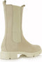 PS Poelman Lynn - Dames Chelsea Enkellaarzen - Nubuck Leer - Licht Beige Taupe - Maat 38