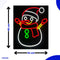 Neon Lamp - Sneeuwpop - Kerst - Dimbaar - Incl. Ophanghaakjes - Neon Sign - Neon Verlichting - Neon Led Lamp - Wandlamp