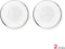 VTWonen Set van 4 Ontbijtborden - Porselein - Wit/Zilver (set van 4)