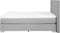 DUCHESS - Boxspring - Lichtgrijs - 180 x 200 cm - Polyester