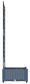 vidaXL - Tuinplanter - met - Klimrek - Grijs - 40x40x125,5 - cm