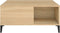 vidaXL - Salontafel - 80x80x36,5 - cm - bewerkt - hout - sonoma - eikenkleurig