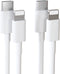 2-Pack Oplaadkabel Geschikt voor iPhone 14, Pro, Pro Max - Ondersteunt Apple Fast Charging - Oplader - USB-C - Quick Charge - 1 Meter