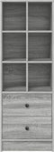 vidaXL - Hoge - Kast - Grijs - Sonoma - 45,5x34x127 - cm - Gemaakte - Hout