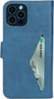Mobiparts Classic Wallet Case - Flip cover - Ruimte voor pasjes - Steel Blue (iPhone 12, iPhone 12 Pro)
