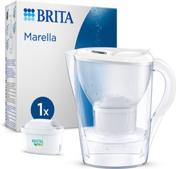 BRITA Marella Waterfilterkan Wit 2.4L - met 1 MAXTRA PRO AIO Filter