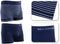 Milanoro - Naadloze boxershorts - Set van 4 - Zwart / Zwart gestreept - L