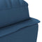 vidaXL - Chaise - longue - met - kussens - stof - blauw