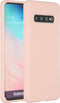 Accezz Samsung Galaxy S10 - Liquid Silicone Backcover - Schokabsorberend - Roze