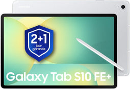 Samsung Galaxy Tab S10 FE+ - Wi-Fi - 256GB - 13,1 inch - Silver + 1 jaar extra garantie