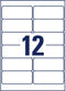 Avery-Zweckform L7913-40 Universele etiketten 99.1 x 42.3 mm Polyethyleen folie Wit 480 stuk(s) Permanent hechtend Lase