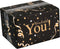 Geschenkdoos | Wonderful You | golfkarton | 200x160x130mm | zwart/goud | 15 stuks