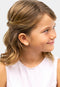 Elli - Earring (Kids) - Kruis oorknoppen met hart - Goudkleurig