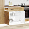 vidaXL - Keuken - onderkast - Kalmar - bewerkt - hout - artisanaal - eikenkleur