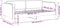 vidaXL - Slaapbank - 100x200 - cm - stof - donkergrijs