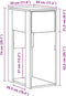 vidaXL - Computertorenstandaard - met - lade - 30x44x74 - cm - betongrijs