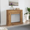 vidaXL - Haardombouw - 100x30x87,5 - cm - bewerkt - hout - artisanaal - eikenkleurig