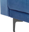 ABERDEEN - Fauteuil - Blauw - Fluweel