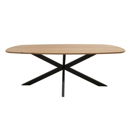 Kick eettafel Dana - 240 cm - Deens ovaal acaciahout - Lichtbruin