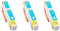PrintVoordeelshop T2632 - Inktcartridge Cyaan - 3-pack