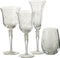 J-Line glas champagne Gegraveerd - glas - transparant - 4 stuks