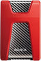 Adata DashDrive Durable HD650 - Externe HDD 1TB - USB 3.0 - Rood