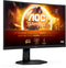 AOC CQ27G4X - 27-inch Curved Gaming Monitor - 180Hz 0,5 ms QHD - Zwart