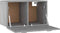 vidaXL - Wandkast - 60x36,5x35 - cm - bewerkt - hout - grijs - sonoma - eikenkleurig