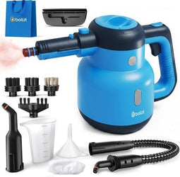 BOLLIT 1500W - Handstoomreiniger - Krachtige stoomdruk - Blauw/Zwart