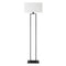 Atmooz - Vloerlamp Paula - Staande Lamp - Stalamp - Woonkamer - Zwart en witte kap - Hoogte 160cm - Metaal