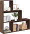 vidaXL - Kamerscherm - / - boekenkast - 3-laags - 123x29x123 - cm - hout - bruin - eiken