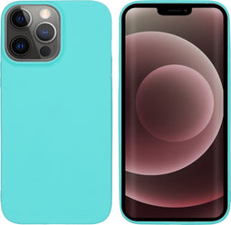 iMoshion Hoesje Geschikt voor iPhone 13 Pro Max Hoesje Siliconen - iMoshion Color Backcover - Mintgroen