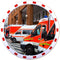 Dancop EUvex - Verkeersspiegel - 80 x 100 cm - Rood/Wit