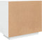 vidaXL - Dressoir - 80x40x75 - cm - bewerkt - hout - hoogglans - wit